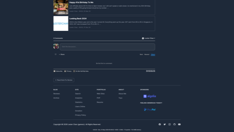 Lester Chan's Website 5.0 - Screenshot #6