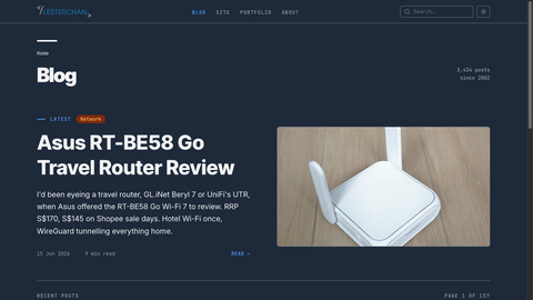 Lester Chan's Website 6.0 - Screenshot #3